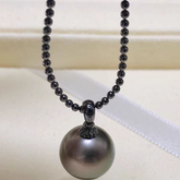 S925 sterling silver round bead necklace(without pearl)